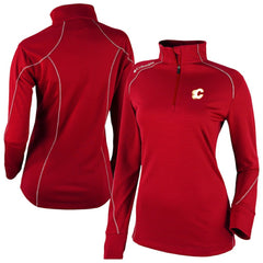 NHL Calgary Flames Columbia Women's Omni-Wick Shotgun 2.0 Quarter-Zip Pullover Top