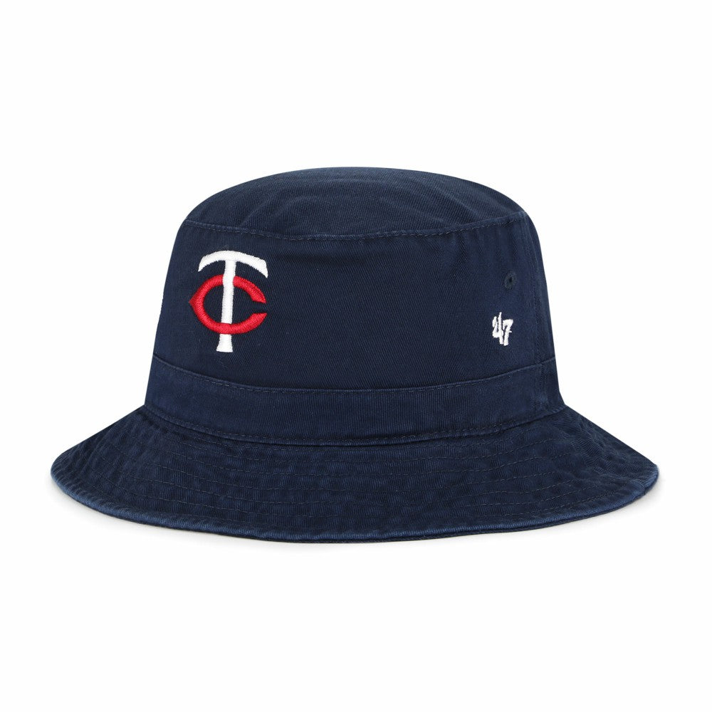 Navy Minnesota Twins '47 Primary Logo Bucket Hat
