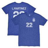 Lautaro Martinez Argentina National Team 1863FC Retro Player Tri-Blend T-Shirt