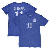 Angel Di Maria Argentina National Team 1863FC Retro Player Tri-Blend T-Shirt