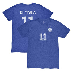 Angel Di Maria Argentina National Team 1863FC Retro Player Tri-Blend T-Shirt