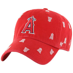 Red Los Angeles Angels '47 Women's Confetti Clean Up Adjustable Hat