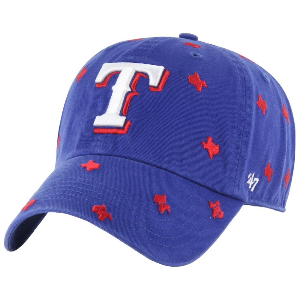 Royal Texas Rangers '47 Women's Confetti Clean Up Adjustable Hat