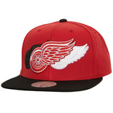 NHL Detroit Red Wings Mitchell & Ness Soul Triple Up Snapback Hat