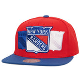 NHL New York Rangers Mitchell & Ness Soul Triple Up Snapback Hat