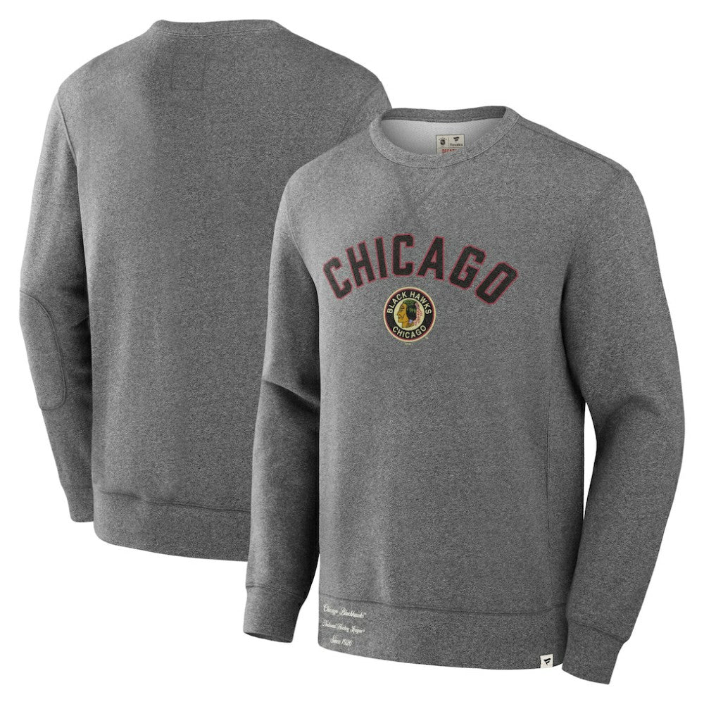 NHL Chicago Blackhawks Fanatics Decades Collection Legendary Fleece Pullover Sweatshirt