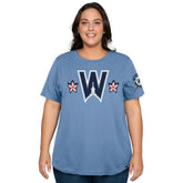 Powder Blue Washington Nationals New Era Women's 2025 City Connect Plus Size T-Shirt
