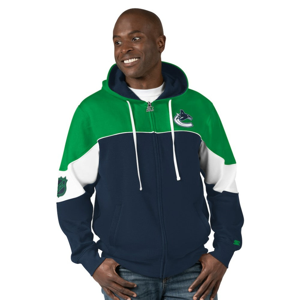 NHL Vancouver Canucks Starter Power Forward Full-Zip Hoodie