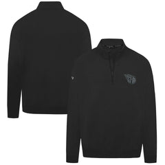 Black Cleveland Guardians Levelwear Murray Nightfall Quarter-Zip Top
