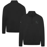 Black Kansas City Royals Levelwear Murray Nightfall Quarter-Zip Top