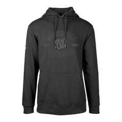 Black Washington Nationals Levelwear Podium Abyssal Pullover Hoodie
