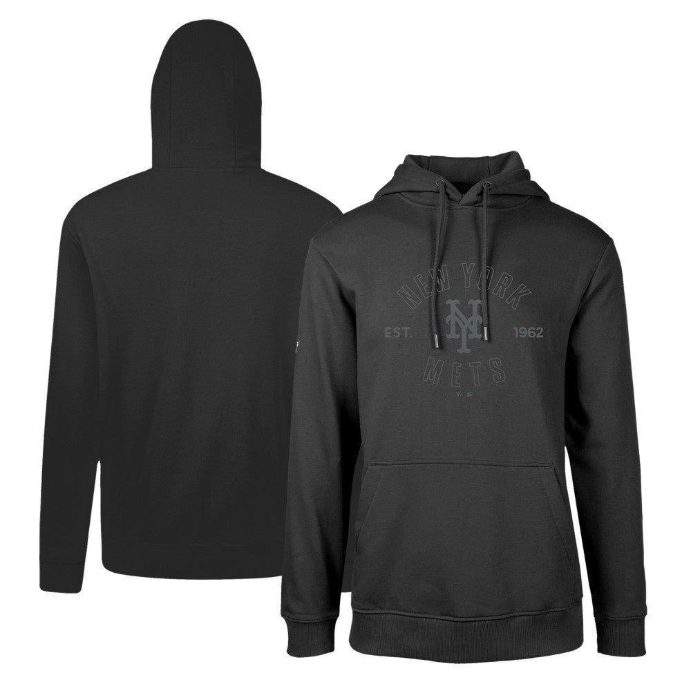 Black New York Mets Levelwear Podium Abyssal Pullover Hoodie