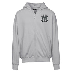 Gray New York Yankees Levelwear Uphill Abyssal Full-Zip Hoodie