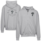 Gray Philadelphia Phillies Levelwear Uphill Abyssal Full-Zip Hoodie