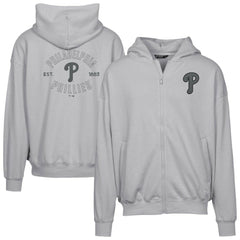 Gray Philadelphia Phillies Levelwear Uphill Abyssal Full-Zip Hoodie