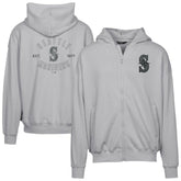 Gray Seattle Mariners Levelwear Uphill Abyssal Full-Zip Hoodie
