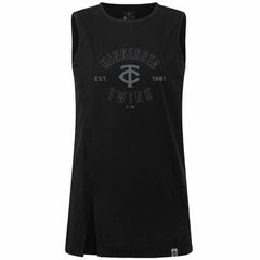 Black Minnesota Twins Levelwear Women's Influx Abyssal Tank Top