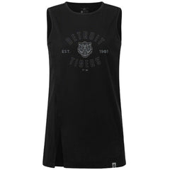 Black Detroit Tigers Levelwear Women's Influx Abyssal Tank Top