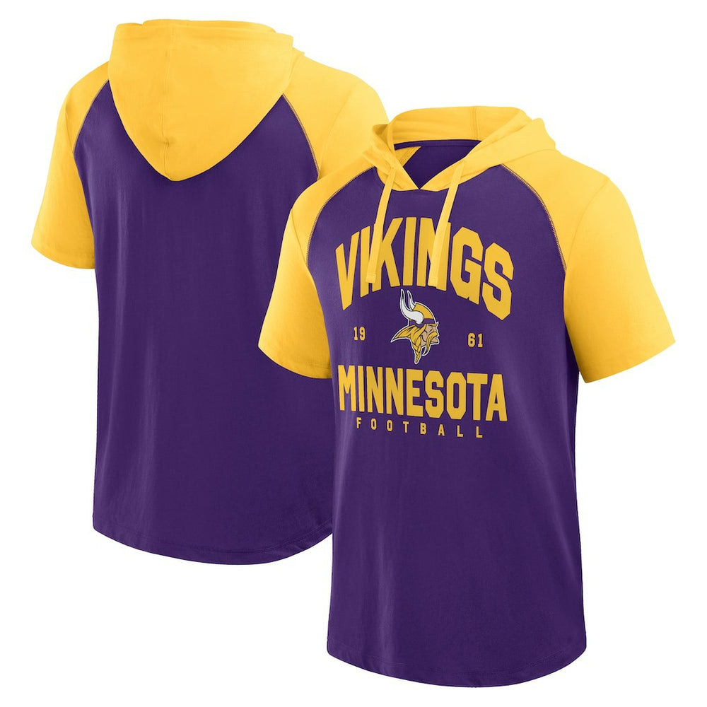 Logo Athletic Prime Hoodie T-Shirt - Minnesota Vikings Hoodies