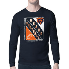 Starter Shield Logo Long Sleeve T-Shirt - Chicago Bears T-shirts