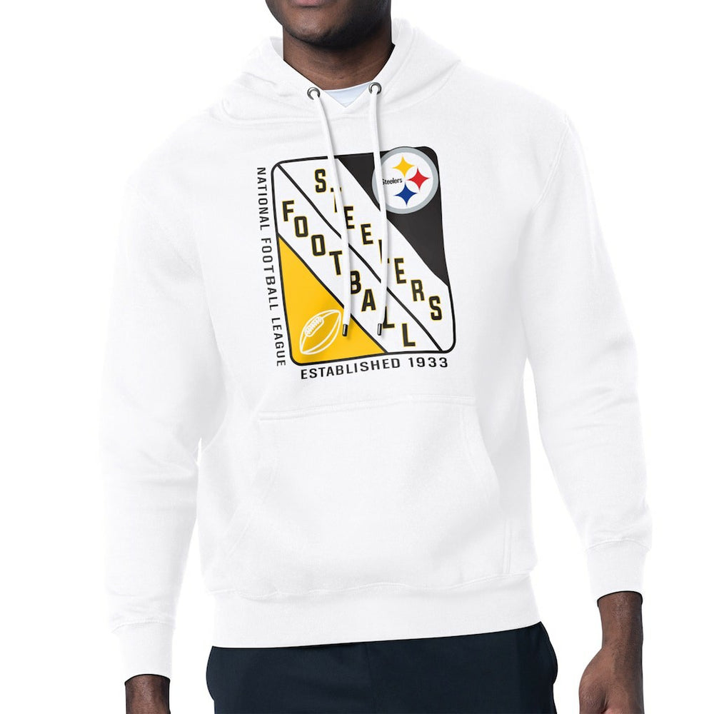 Starter Shield Logo Pullover Hoodie - Pittsburgh Steelers Hoodies