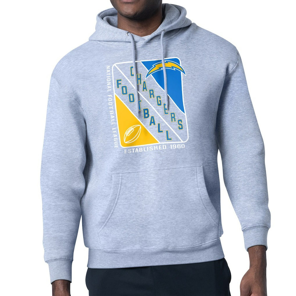 Starter Shield Logo Pullover Hoodie - Los Angeles Chargers Hoodies