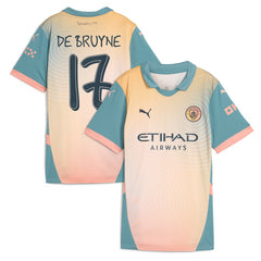 Kevin De Bruyne Manchester City Women's 2024/25 Fourth Replica Player Jersey