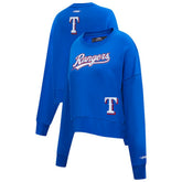 Royal Texas Rangers Pro Standard Women's Game Day Classics Crewneck Pullover Sweatshirt
