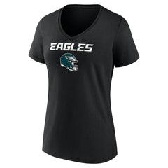 Saquon Barkley Women's Name & Number Team Wordmark V-Neck T-Shirt - Philadelphia Eagles T-shirts