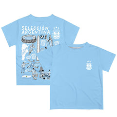 Argentina National Team Vive La Fete Youth Impressions Artwork T-Shirt