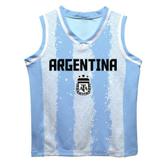 Lionel Messi Argentina National Team Vive La Fete Mesh Basketball Jersey