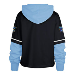 Navy Minnesota Twins '47 Women's City Connect Shortstop Cropped Pullover Hoodie