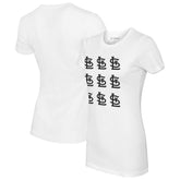 White St. Louis Cardinals Tiny Turnip Women's Logo Grid T-Shirt