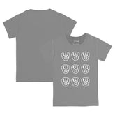 Gray Milwaukee Brewers Tiny Turnip Youth Logo Grid T-Shirt