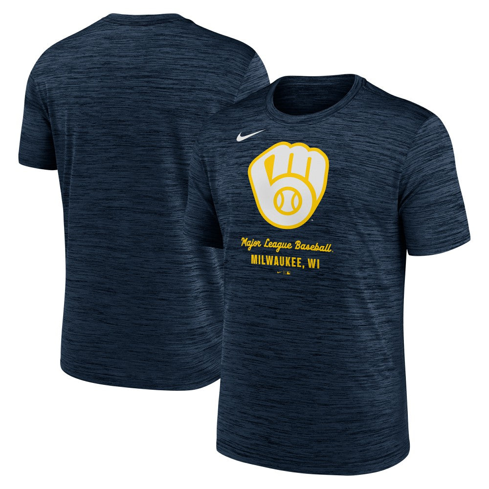 Navy Milwaukee Brewers Nike Velocity Dri-FIT T-Shirt