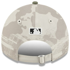 Light Beige/Olive Chicago Cubs New Era Women's 2025 Armed Forces Day 9TWENTY Adjustable Hat