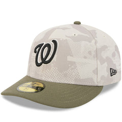 Light Beige/Olive Washington Nationals New Era 2025 Armed Forces Day 59FIFTY Fitted Hat