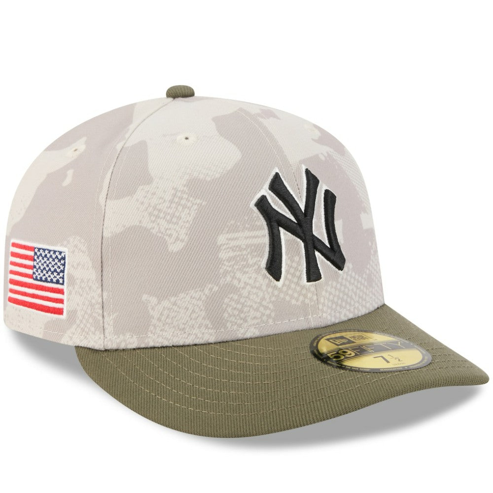 Light Beige/Olive New York Yankees New Era 2025 Armed Forces Day 59FIFTY Fitted Hat