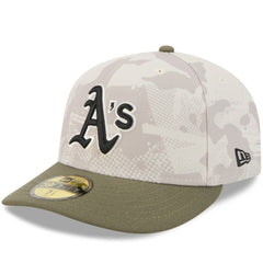 Light Beige/Olive Athletics New Era 2025 Armed Forces Day 59FIFTY Fitted Hat