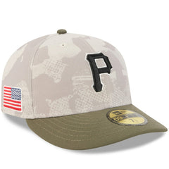 Light Beige/Olive Pittsburgh Pirates New Era 2025 Armed Forces Day 59FIFTY Fitted Hat