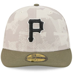Light Beige/Olive Pittsburgh Pirates New Era 2025 Armed Forces Day 59FIFTY Fitted Hat