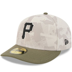 Light Beige/Olive Pittsburgh Pirates New Era 2025 Armed Forces Day 59FIFTY Fitted Hat