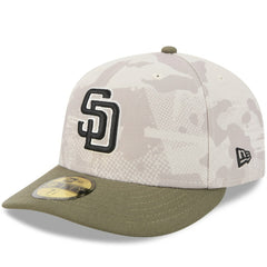 Light Beige/Olive San Diego Padres New Era 2025 Armed Forces Day 59FIFTY Fitted Hat