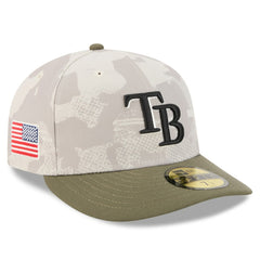 Light Beige/Olive Tampa Bay Rays New Era 2025 Armed Forces Day 59FIFTY Fitted Hat