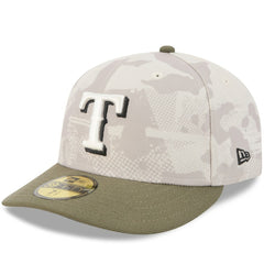 Light Beige/Olive Texas Rangers New Era 2025 Armed Forces Day 59FIFTY Fitted Hat