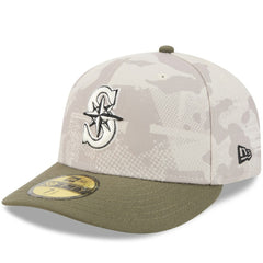 Light Beige/Olive Seattle Mariners New Era 2025 Armed Forces Day 59FIFTY Fitted Hat