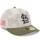 Light Beige/Olive St. Louis Cardinals New Era 2025 Armed Forces Day 59FIFTY Fitted Hat