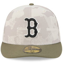Light Beige/Olive Boston Red Sox New Era 2025 Armed Forces Day 59FIFTY Fitted Hat