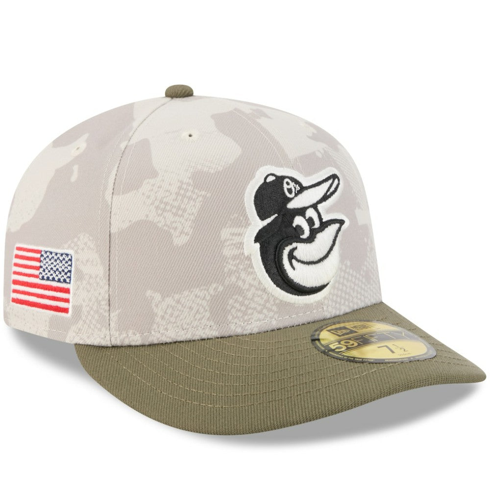 Light Beige/Olive Baltimore Orioles New Era 2025 Armed Forces Day 59FIFTY Fitted Hat