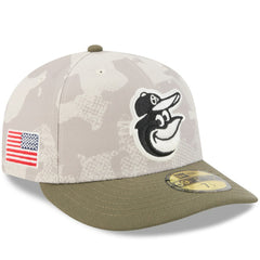 Light Beige/Olive Baltimore Orioles New Era 2025 Armed Forces Day 59FIFTY Fitted Hat